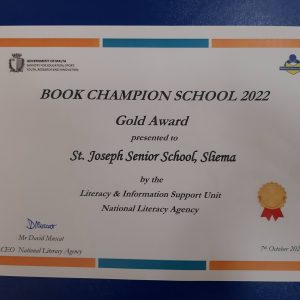 Gold Award Winners in Book Champions National School Awards